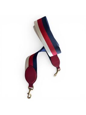 Authentic gucci Striped Navy, Red & White Adjustable Bag Strap